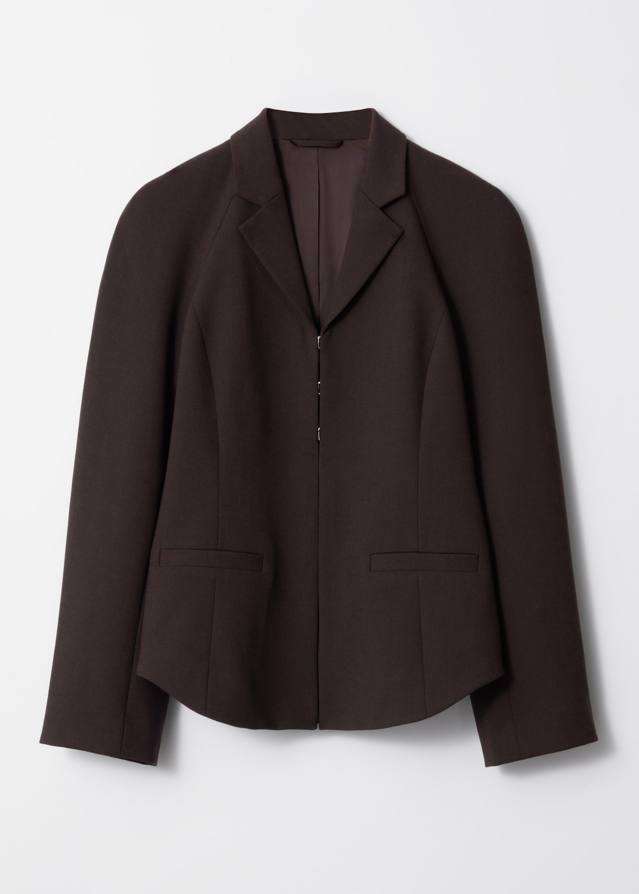 Agrandir l'image: Blazer ajusté - Marron foncé - FEMME | H&M FR 1