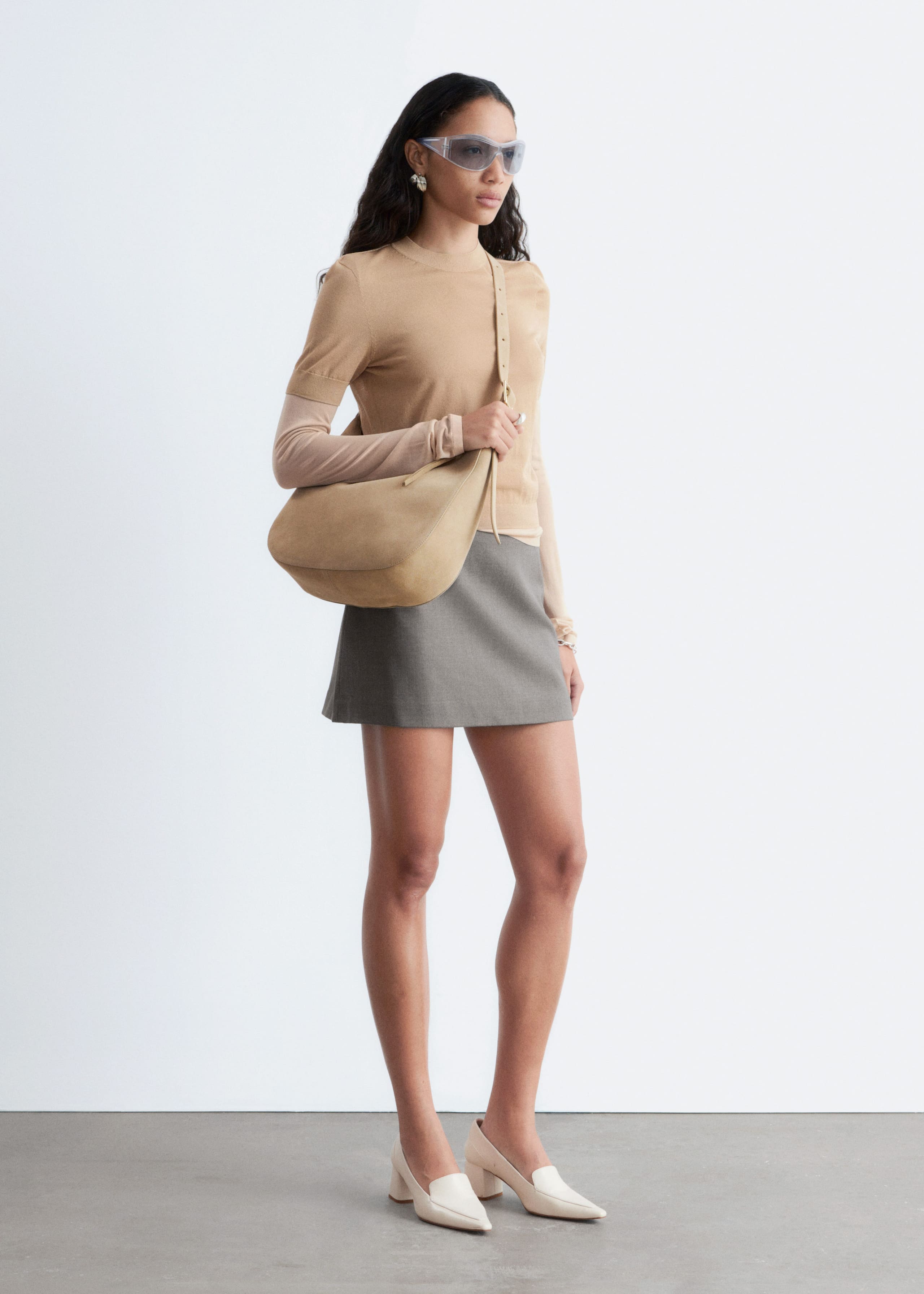 Image of A-Line Mini Skirt