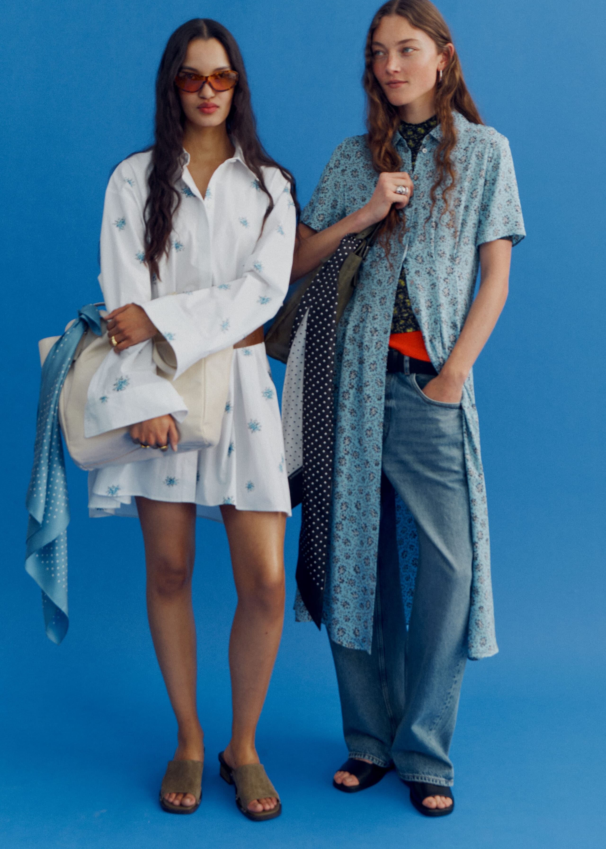 Image of Skjortklänning med plisserad midja