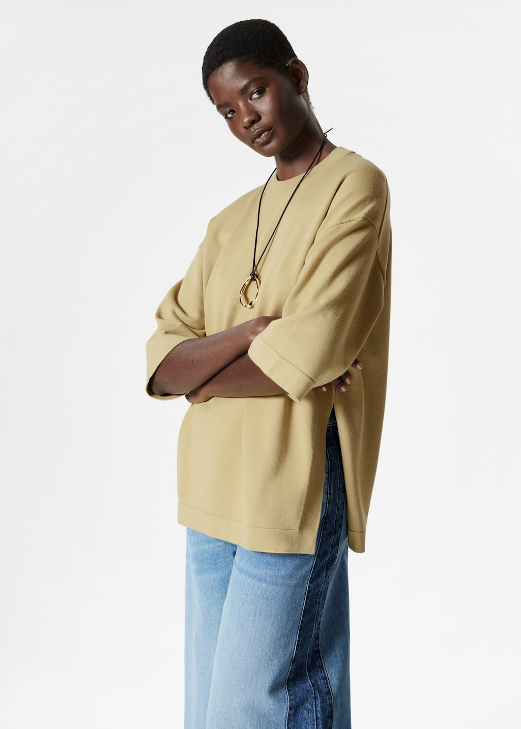 Image of T-shirt surdimensionné en maille