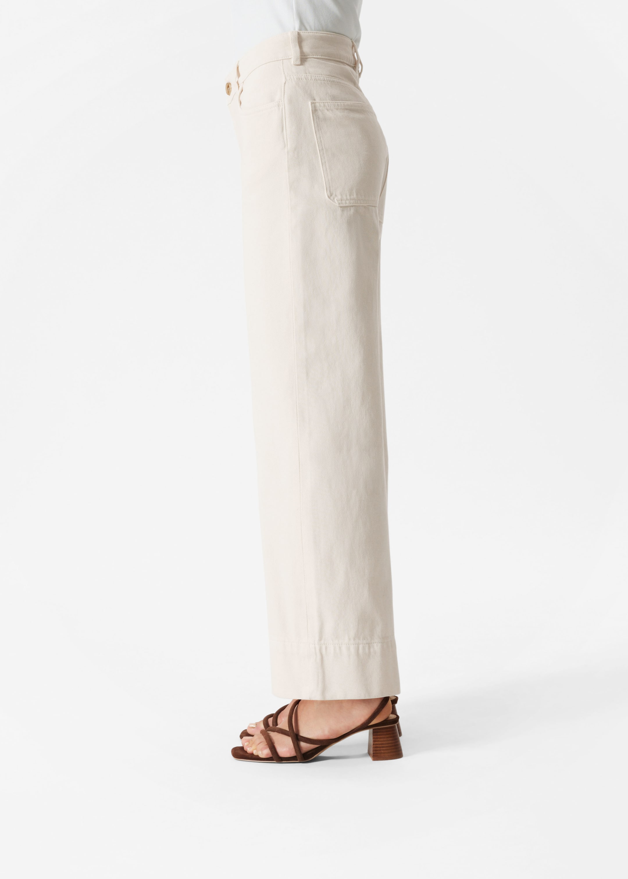 Visualizza immagine più grande: Jeans cropped dritti - Crema - DONNA | H&M IT 5
