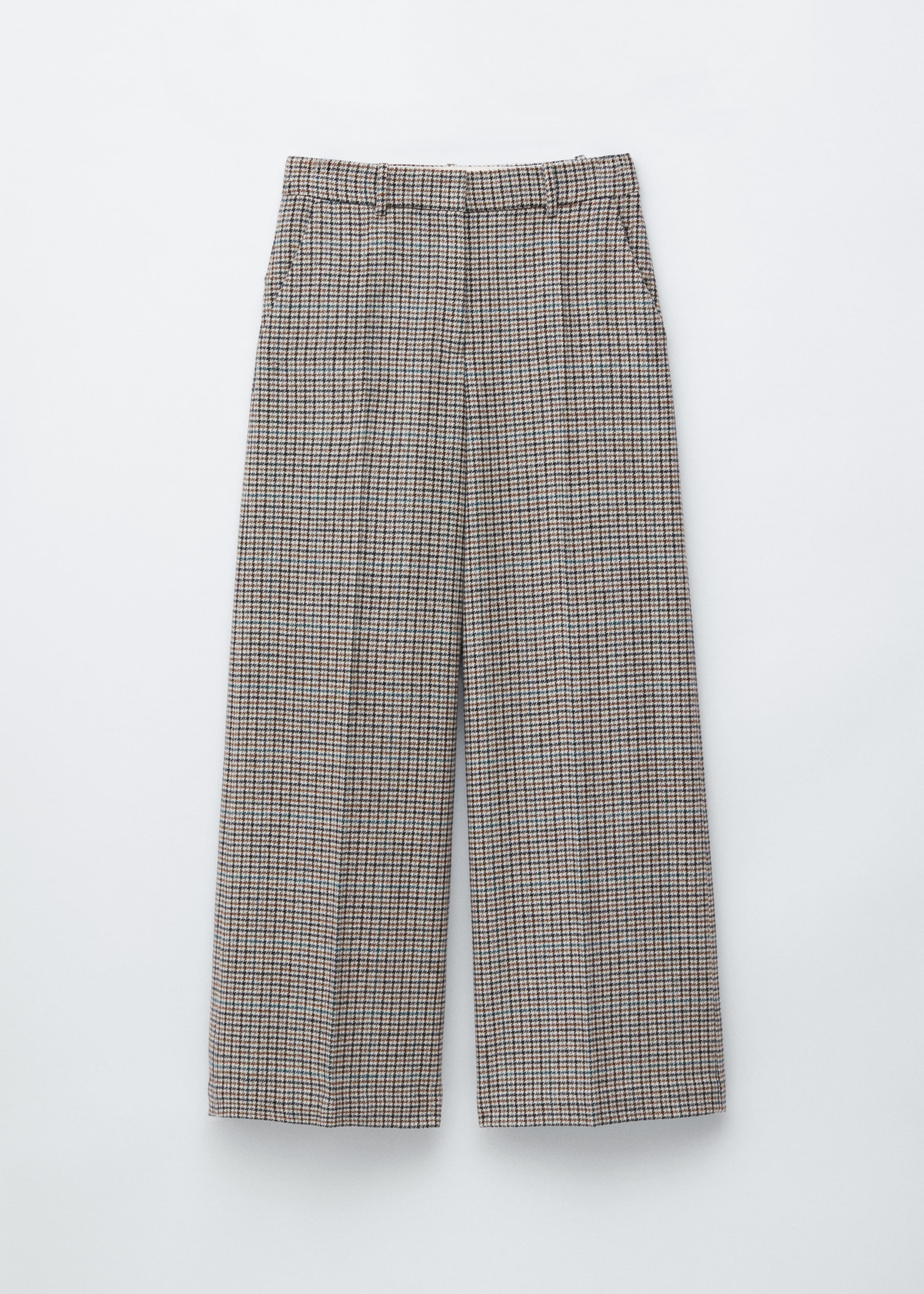 Image of Wide-Leg Wool Trousers
