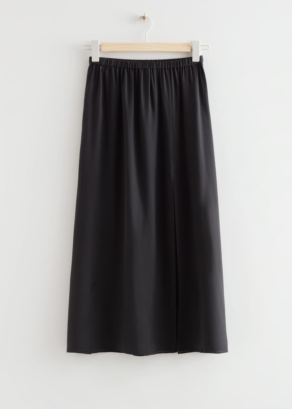 SilkMidiSkirt - Black - Bodegón