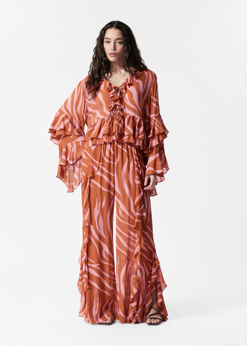 Image of Ruffle Blouse