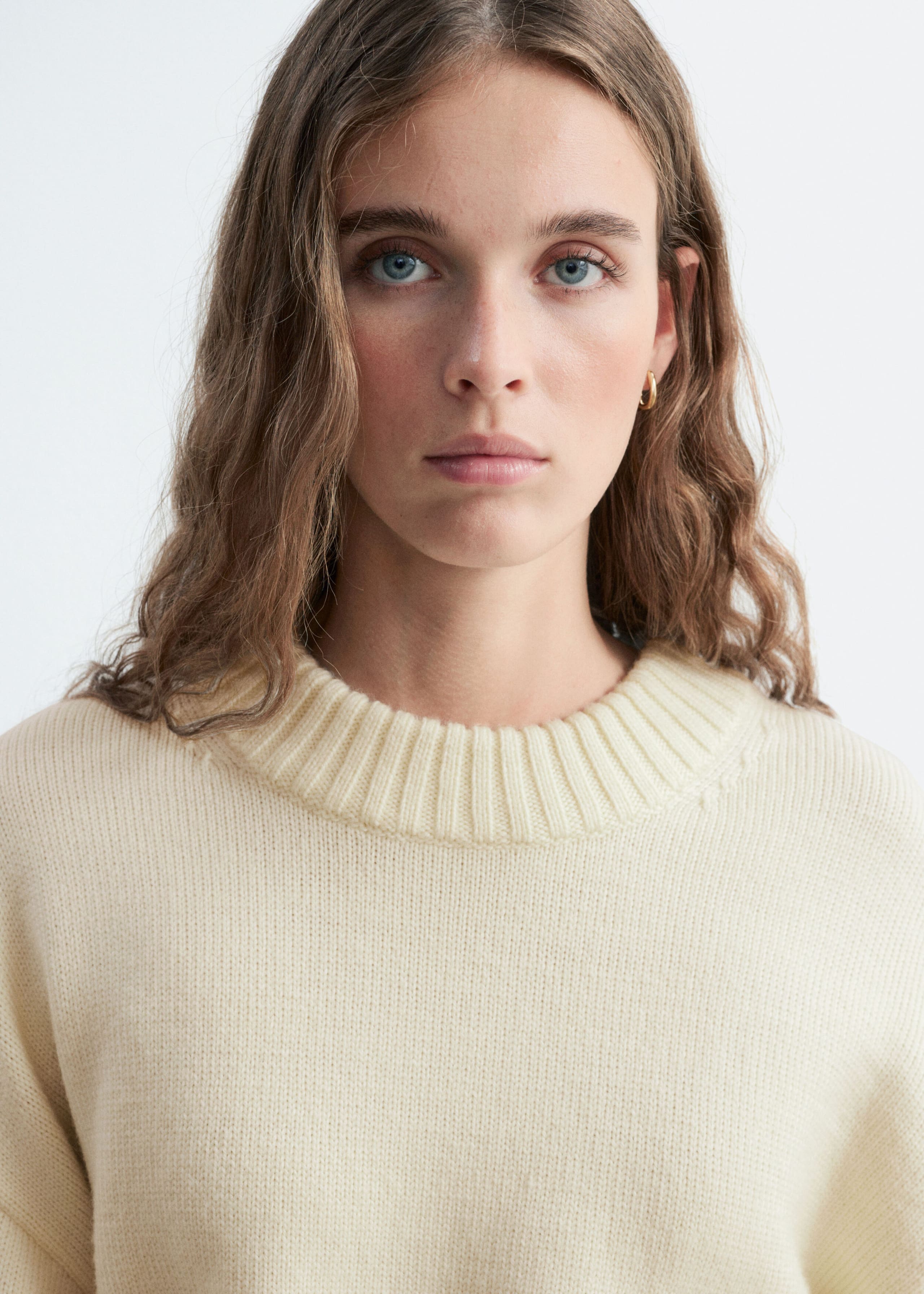 Oversized Wool Jumper - Pink - Lookbook