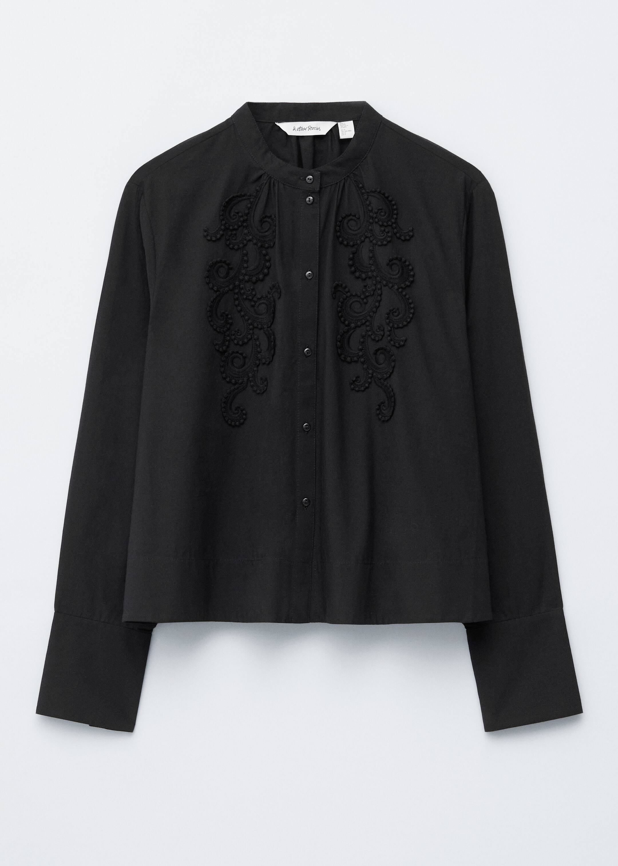 View larger image: Cotton Embroidered Blouse - Black - Ladies | H&M GB 6