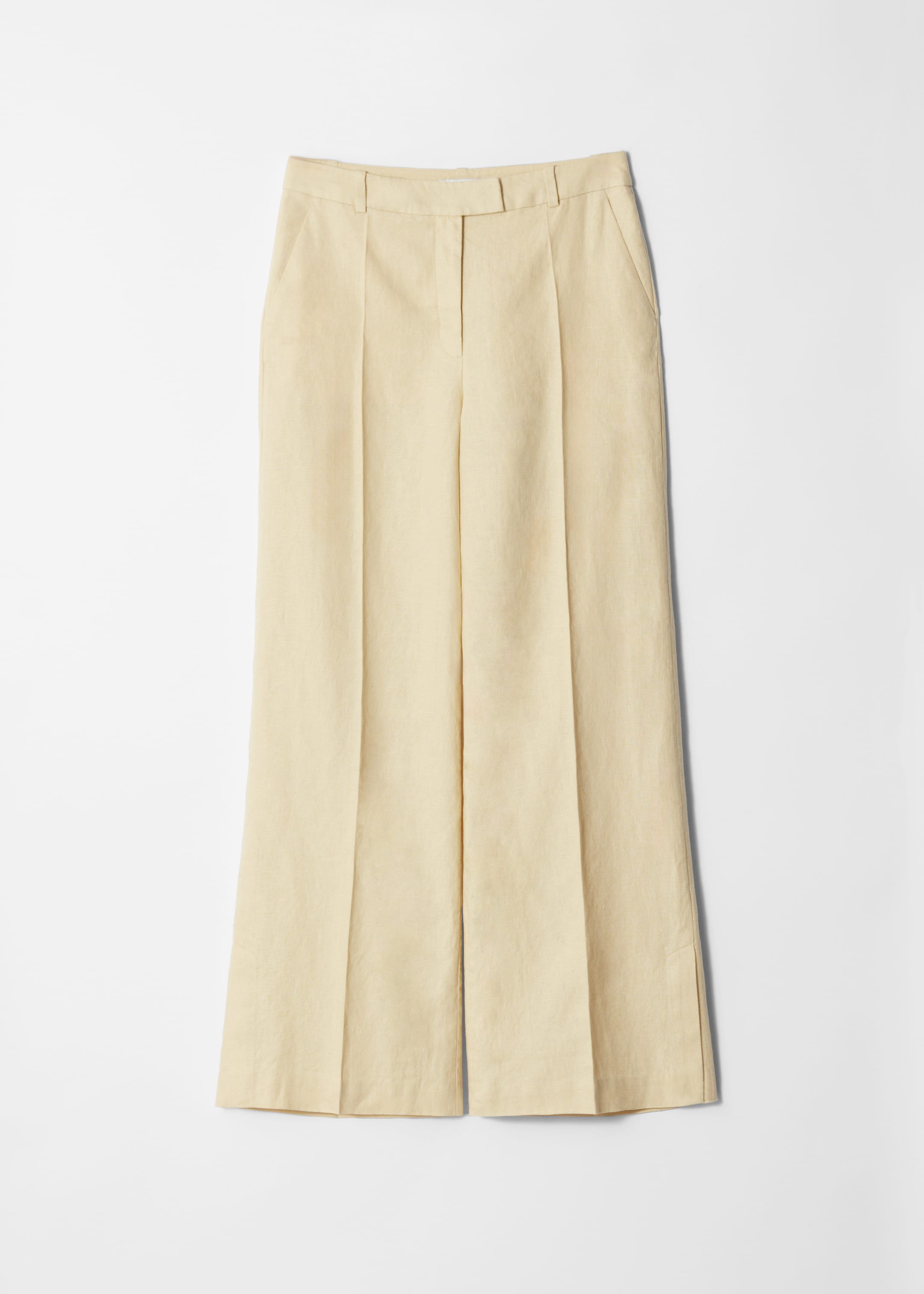 Vezi imaginea mai mare: Pantaloni din In Croiți - Galben Deschis - FEMEI | H&M RO 4