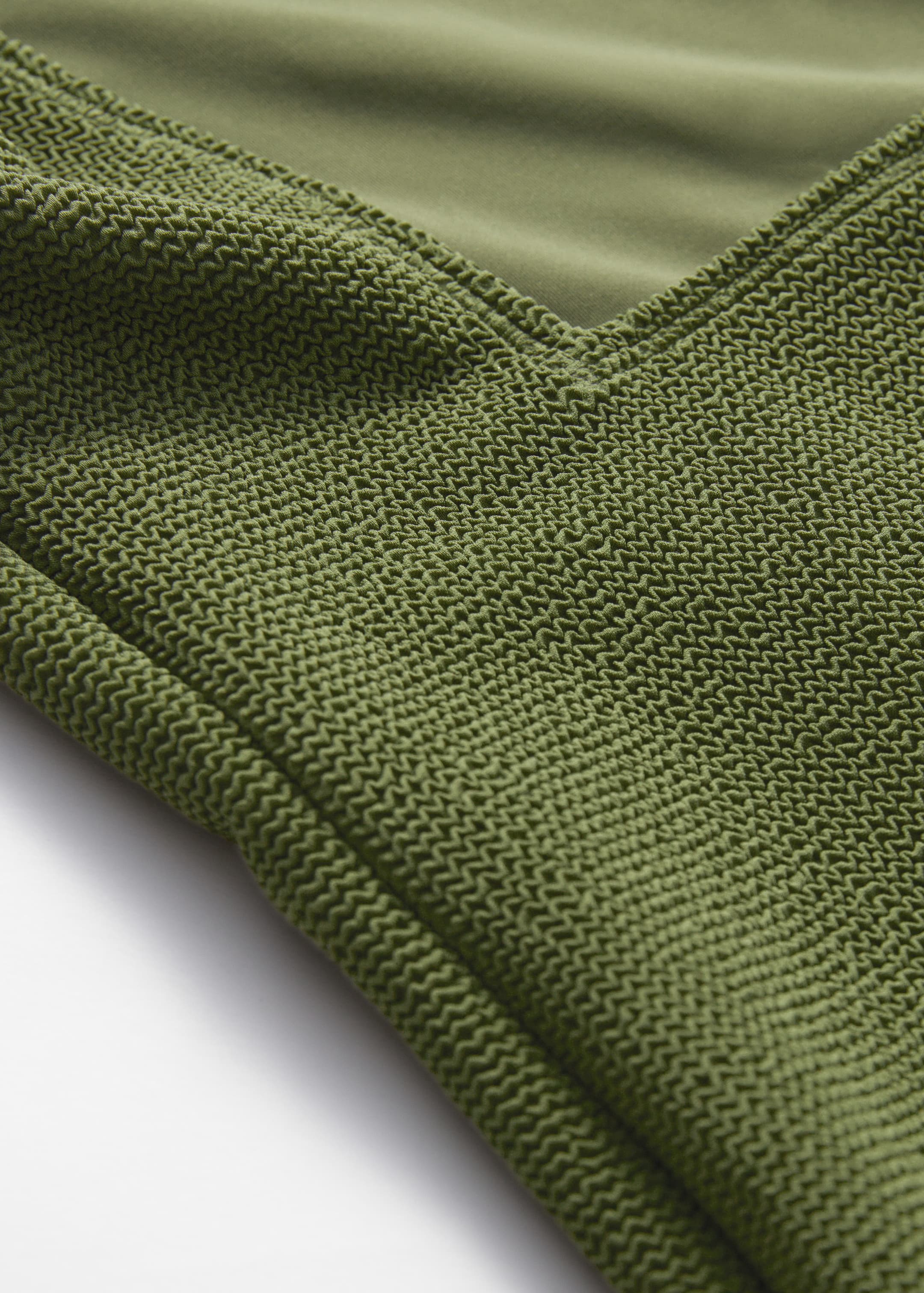 Zobrazit větší obrázek: Texturované plavky s mašlí - Khaki zelená - ŽENY | H&M CZ 2