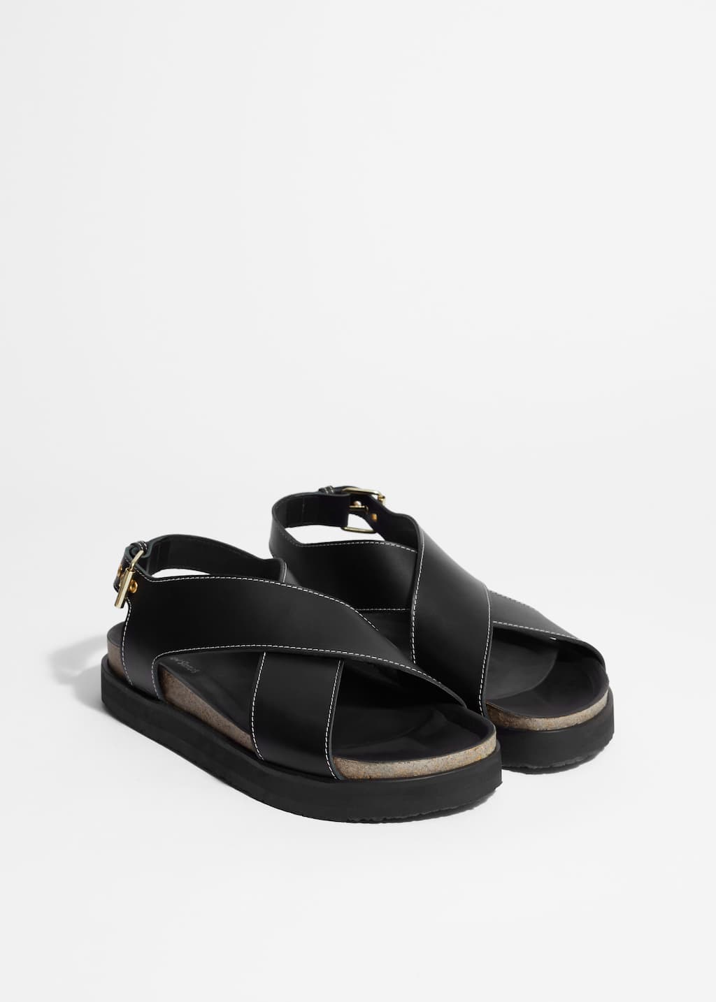 Image of Criss-Cross Leather Sandals