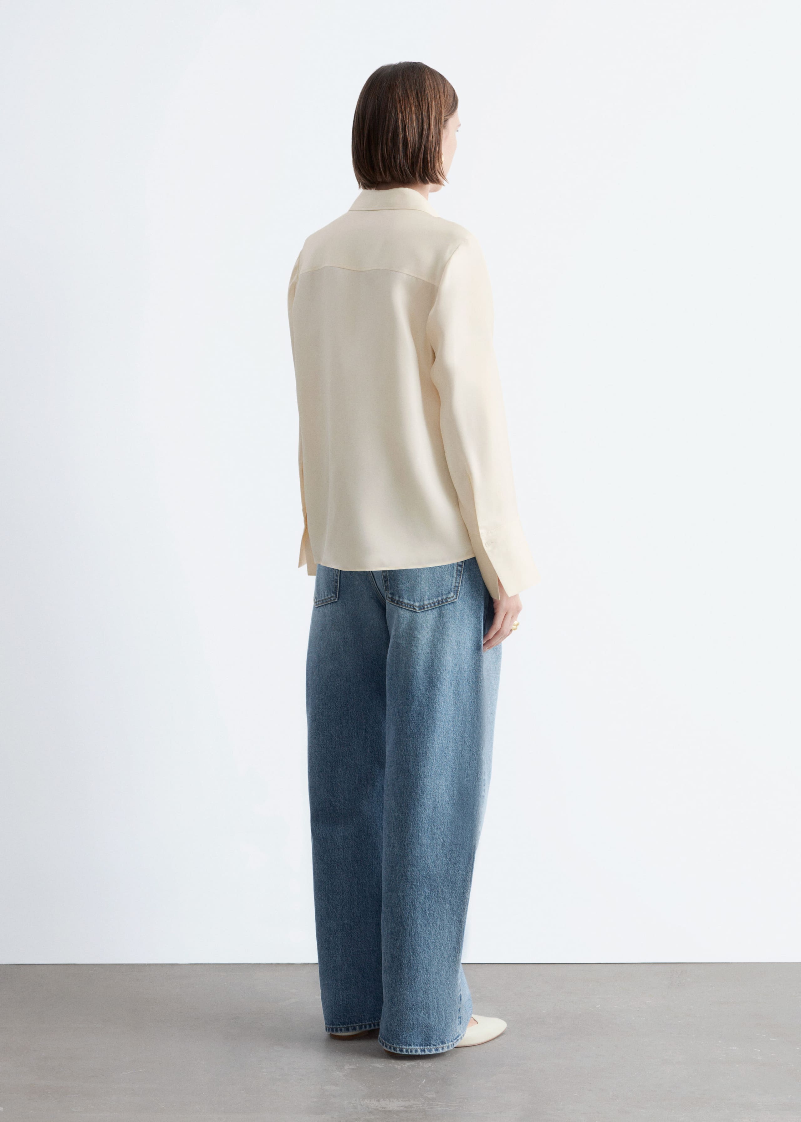 Image of Relaxed Silk Shirt