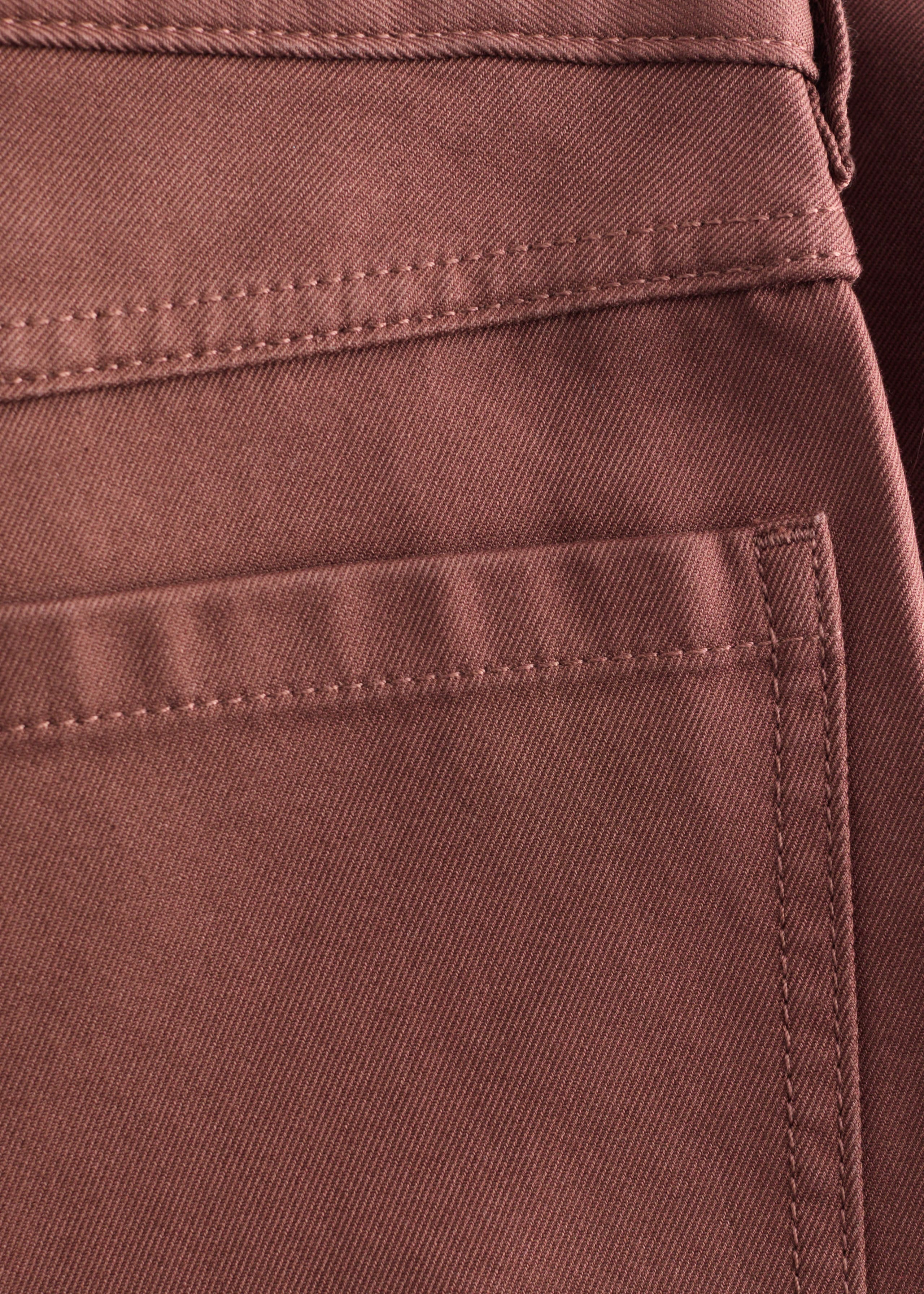 Wide-Leg Cotton Trousers - {{variantName}} - Descriptive Detail