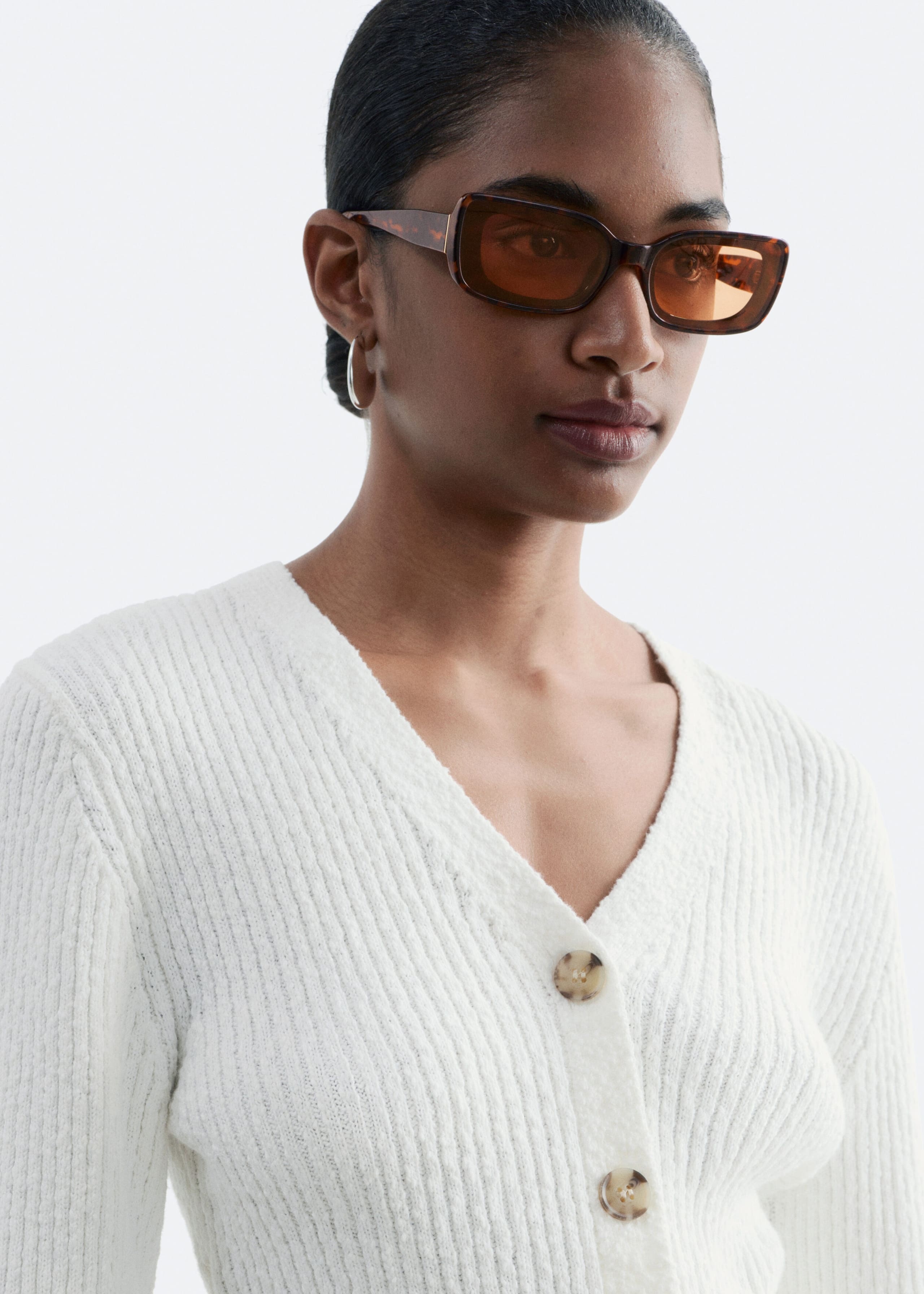 Image of Ribbed Cotton Cardigan