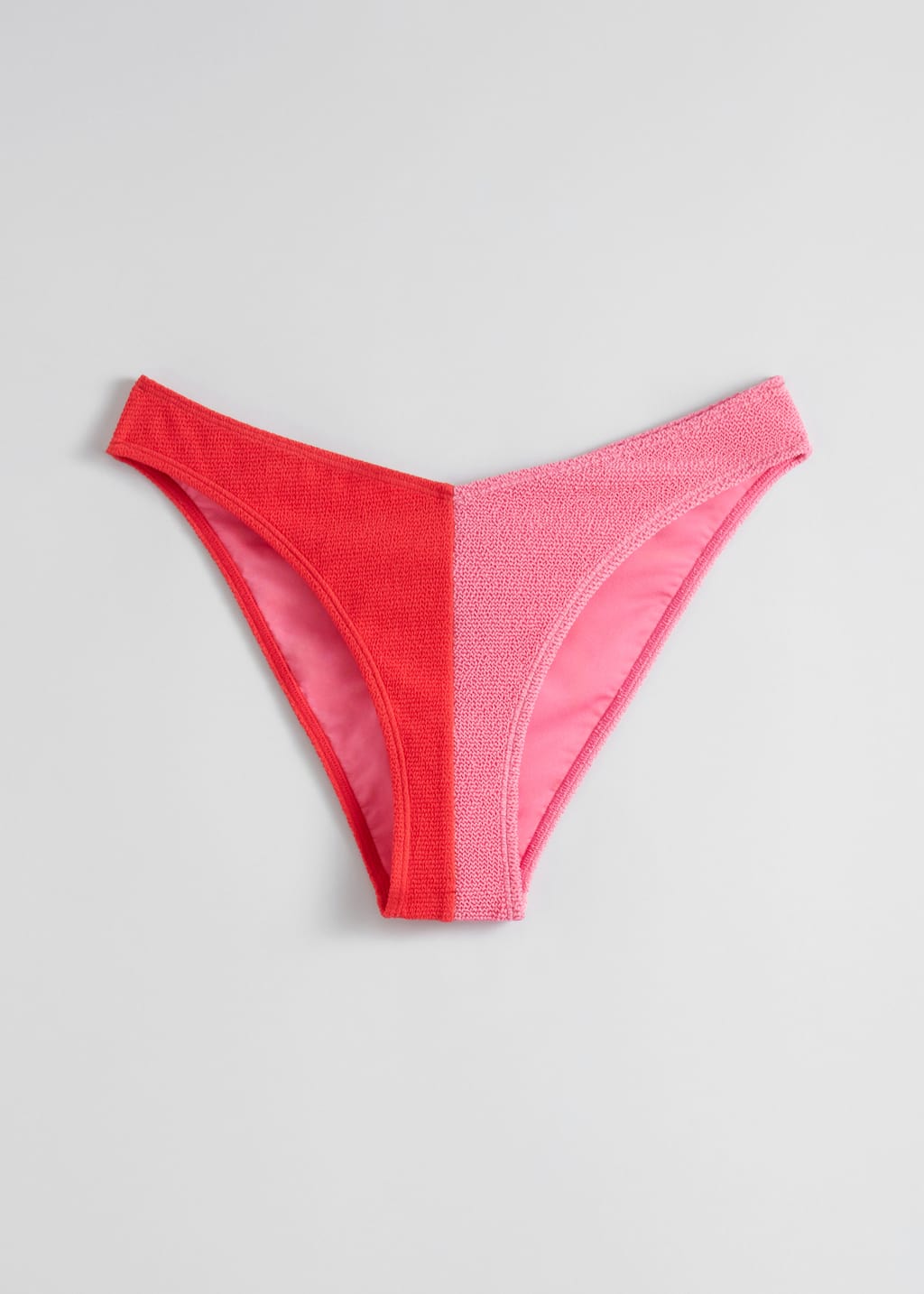 Textured Bikini Briefs - Pink - Still Life