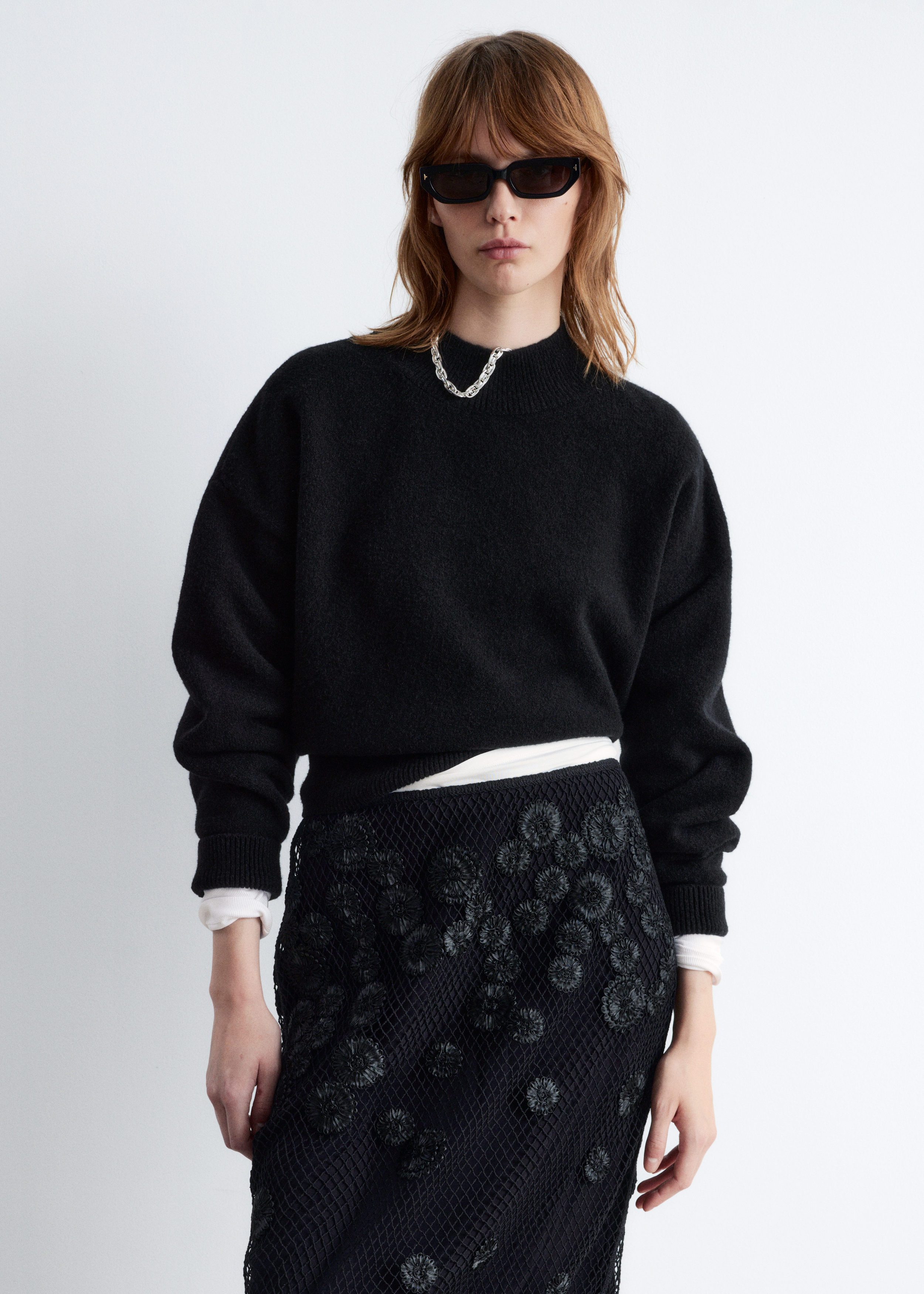 Image of Mock-Neck Sweater