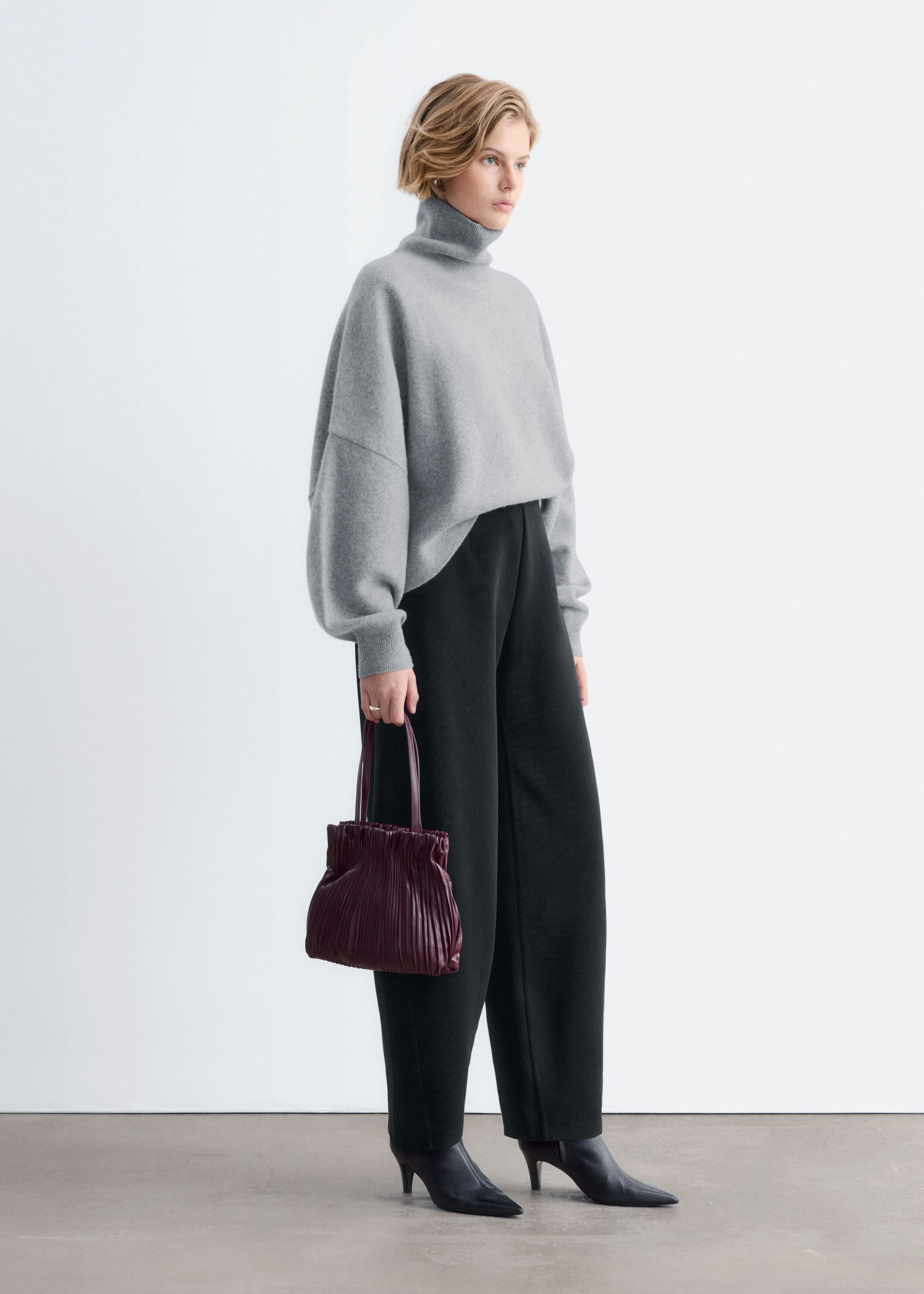 Scuba Jersey Trousers - Black - Lookbook