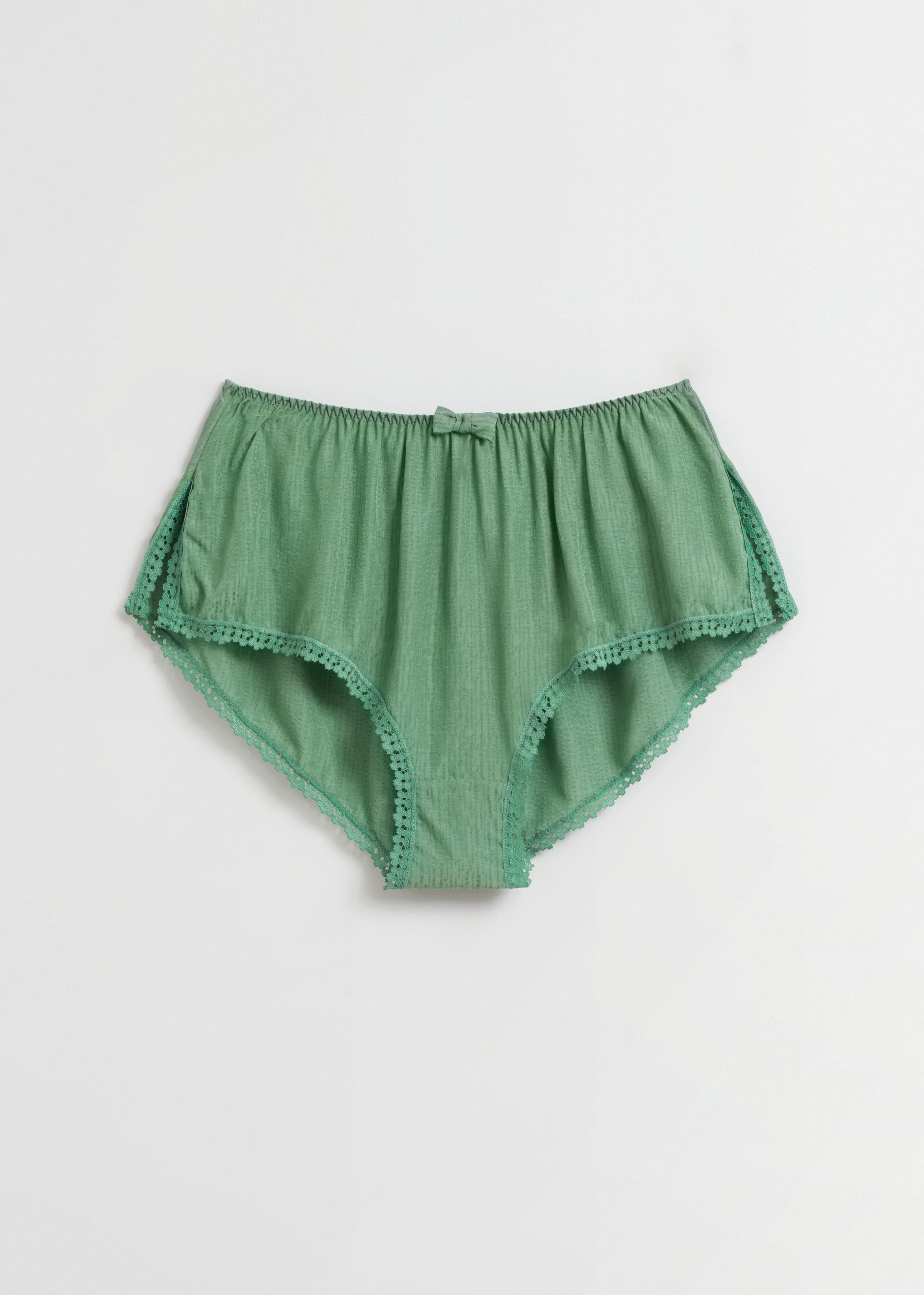 Relaxed High Waisted Briefs - Dusty green - Still Life