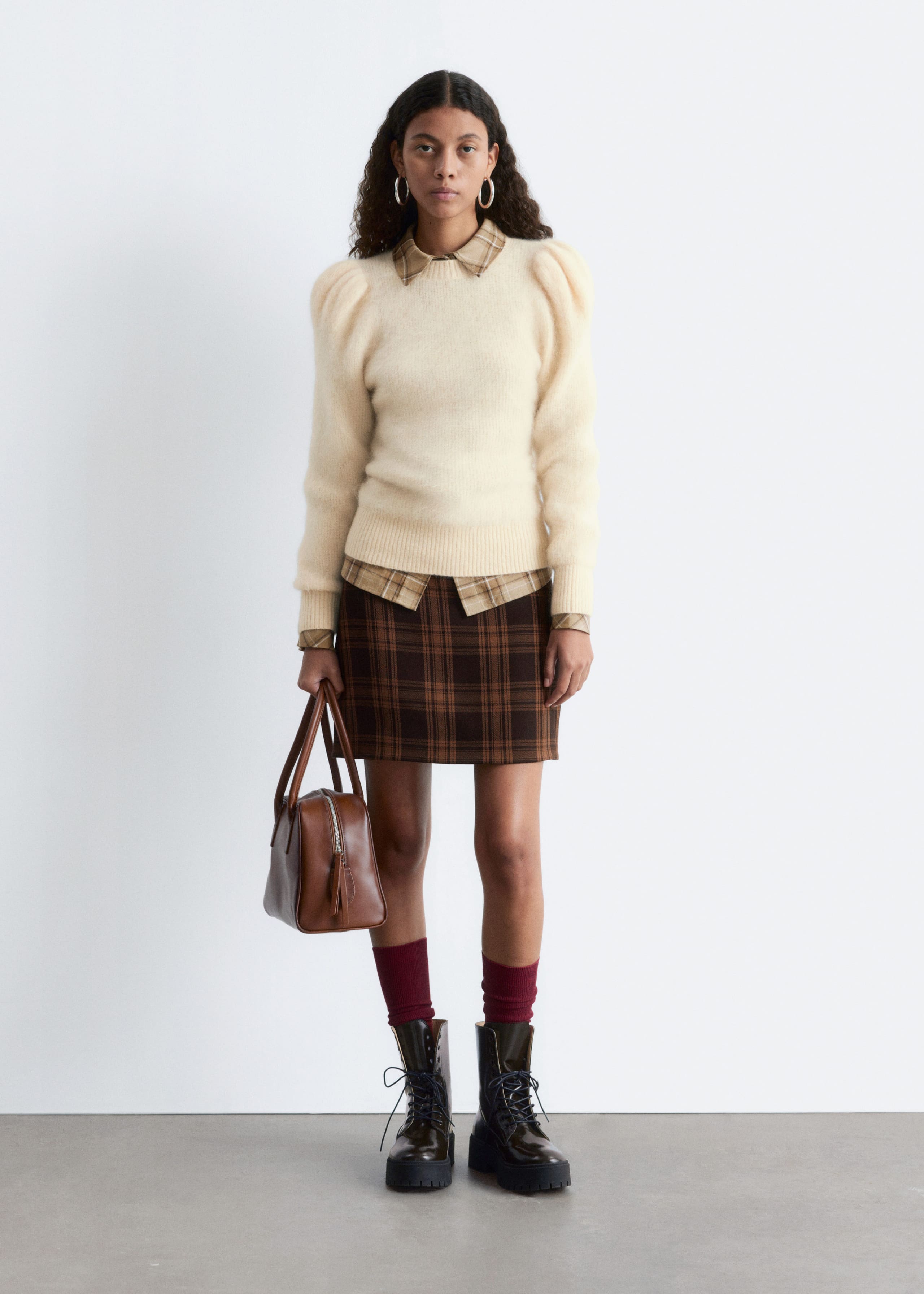 Image of Pullover aus Mohair-Mix mit Puffärmeln