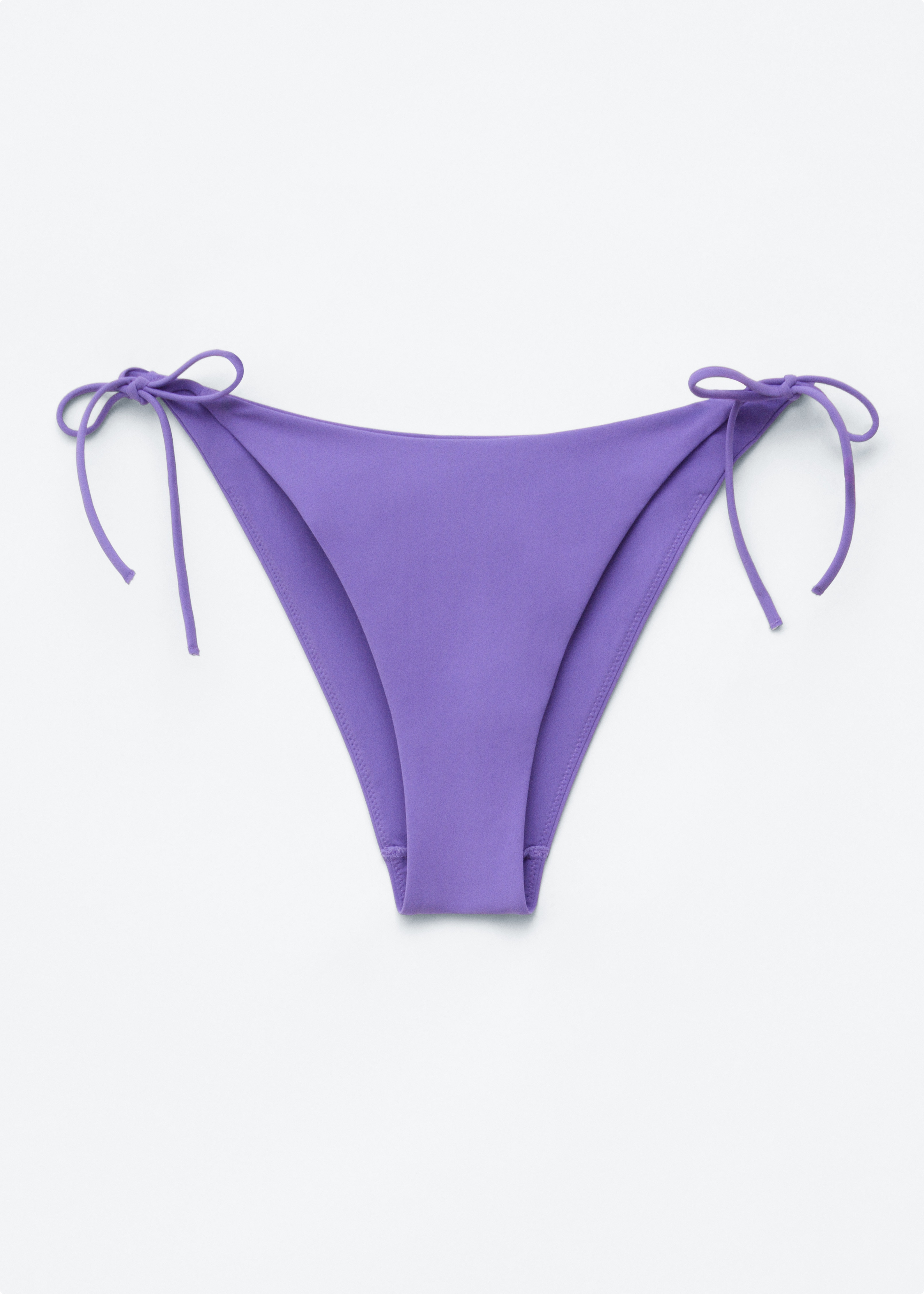 Braguita de bikini con lazos laterales - Morado