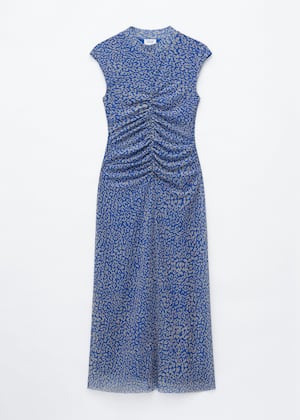 Blue/Leopard Print