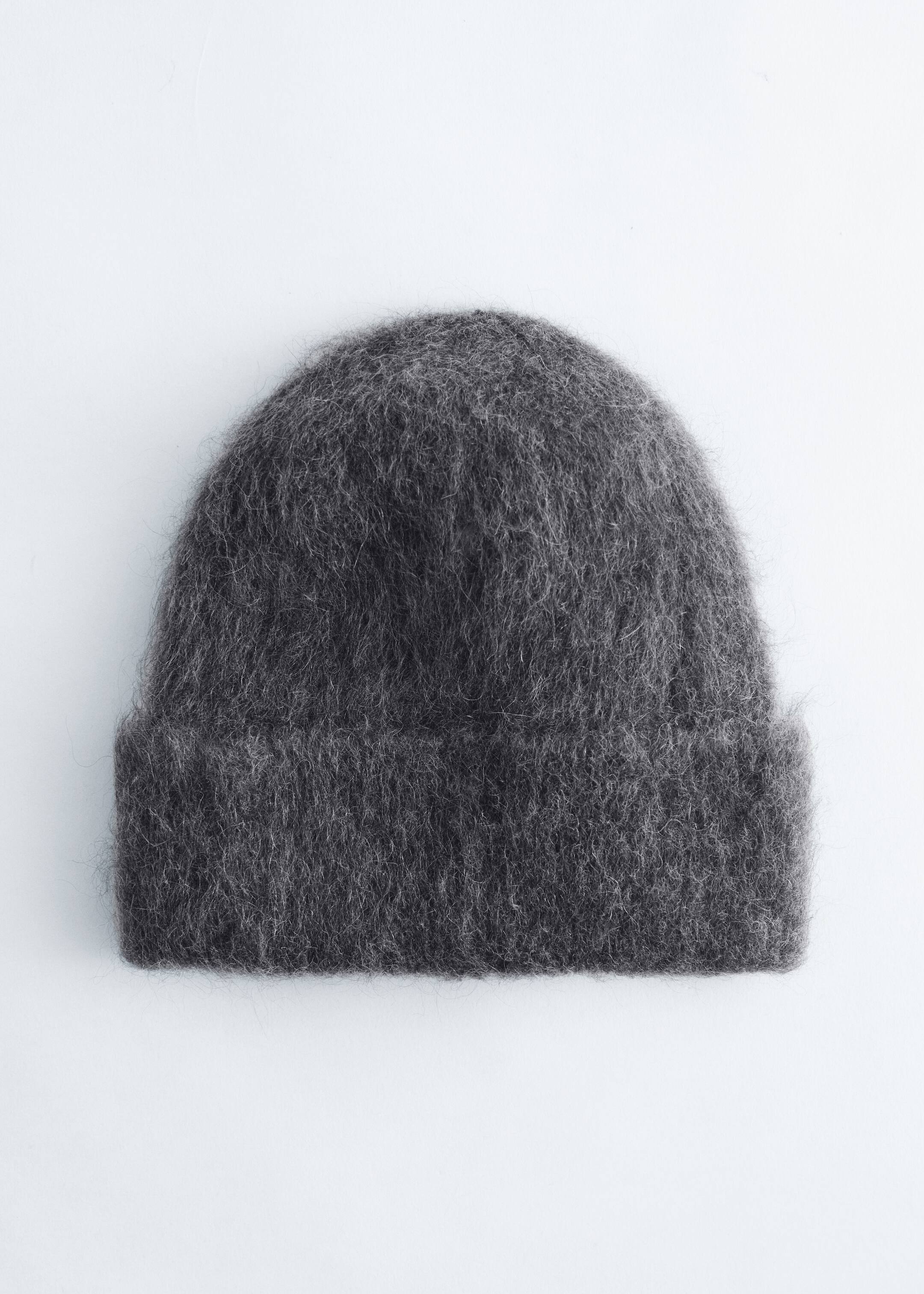 Grotere afbeelding bekijken: Beanie van een mohairmix - Donkergrijs gemêleerd - DAMES | H&M BE 1