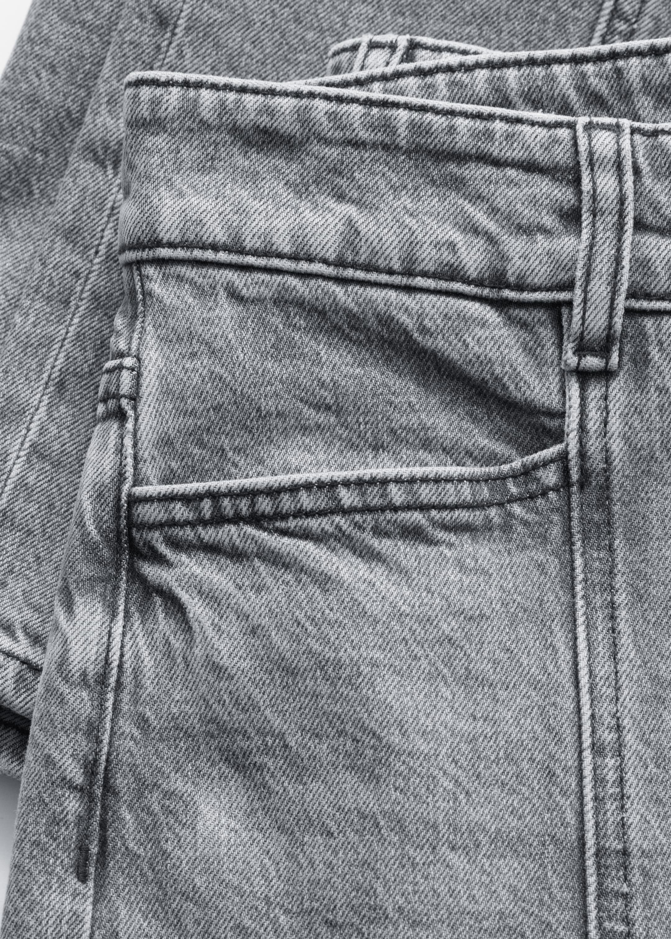 Zobraziť väčší obrázok: Džínsy s vysokým pásom a rovnými nohavicami - Sivá - ŽENY | H&M SK 2