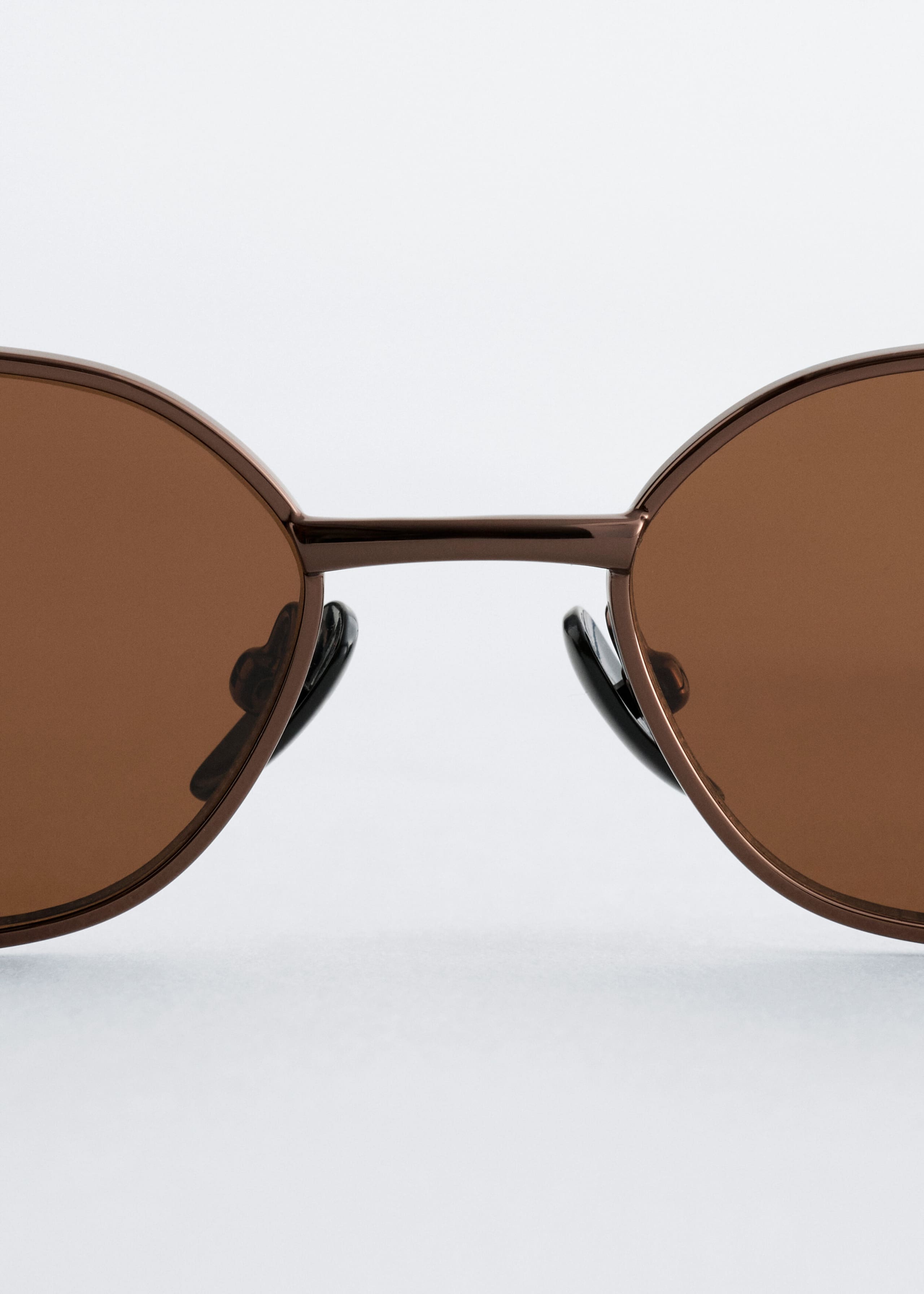 Slim Rectangular Sunglasses - Dark Brown - Still Life