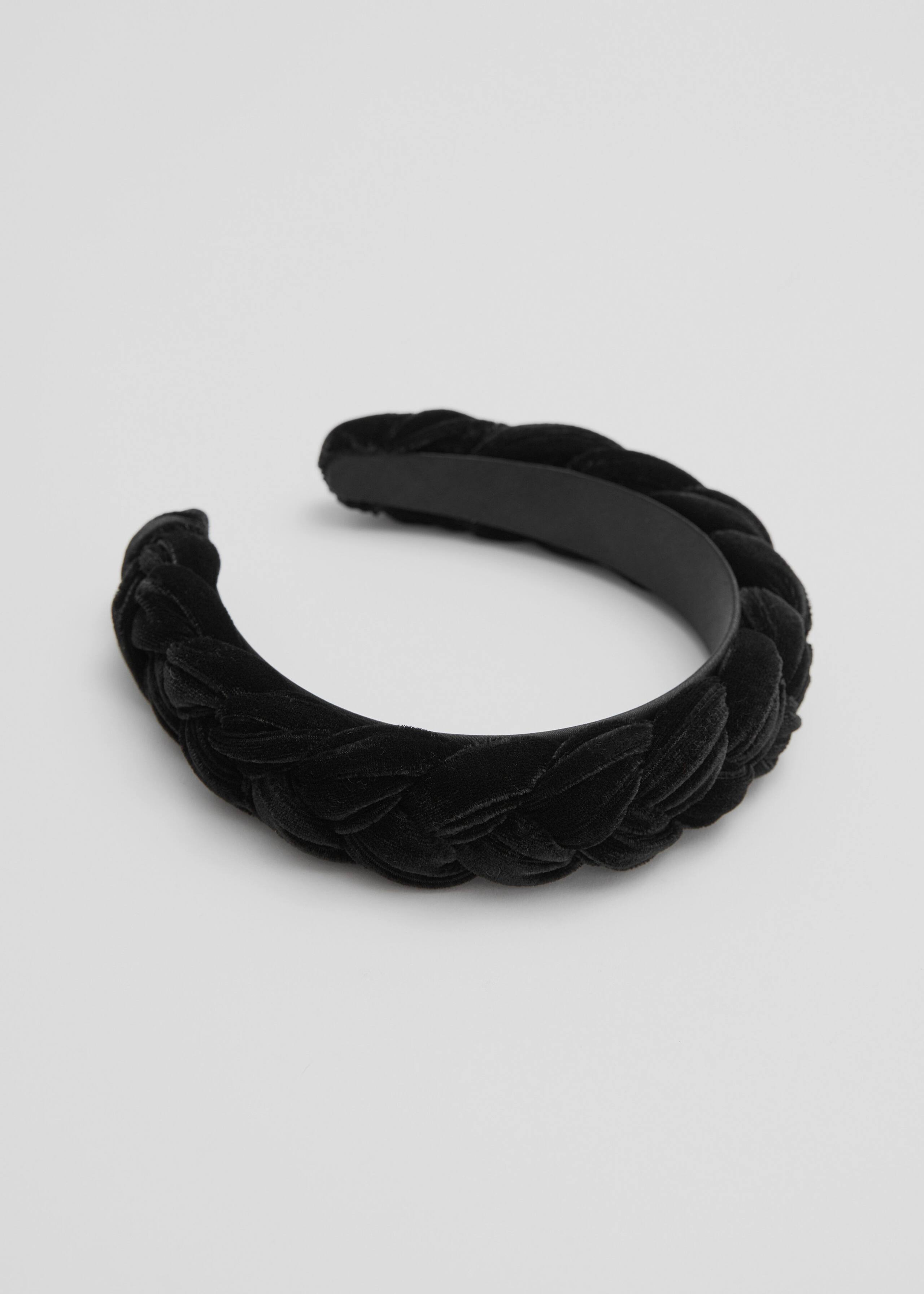 Diadema Alice de terciopelo - Negro - Bodegón