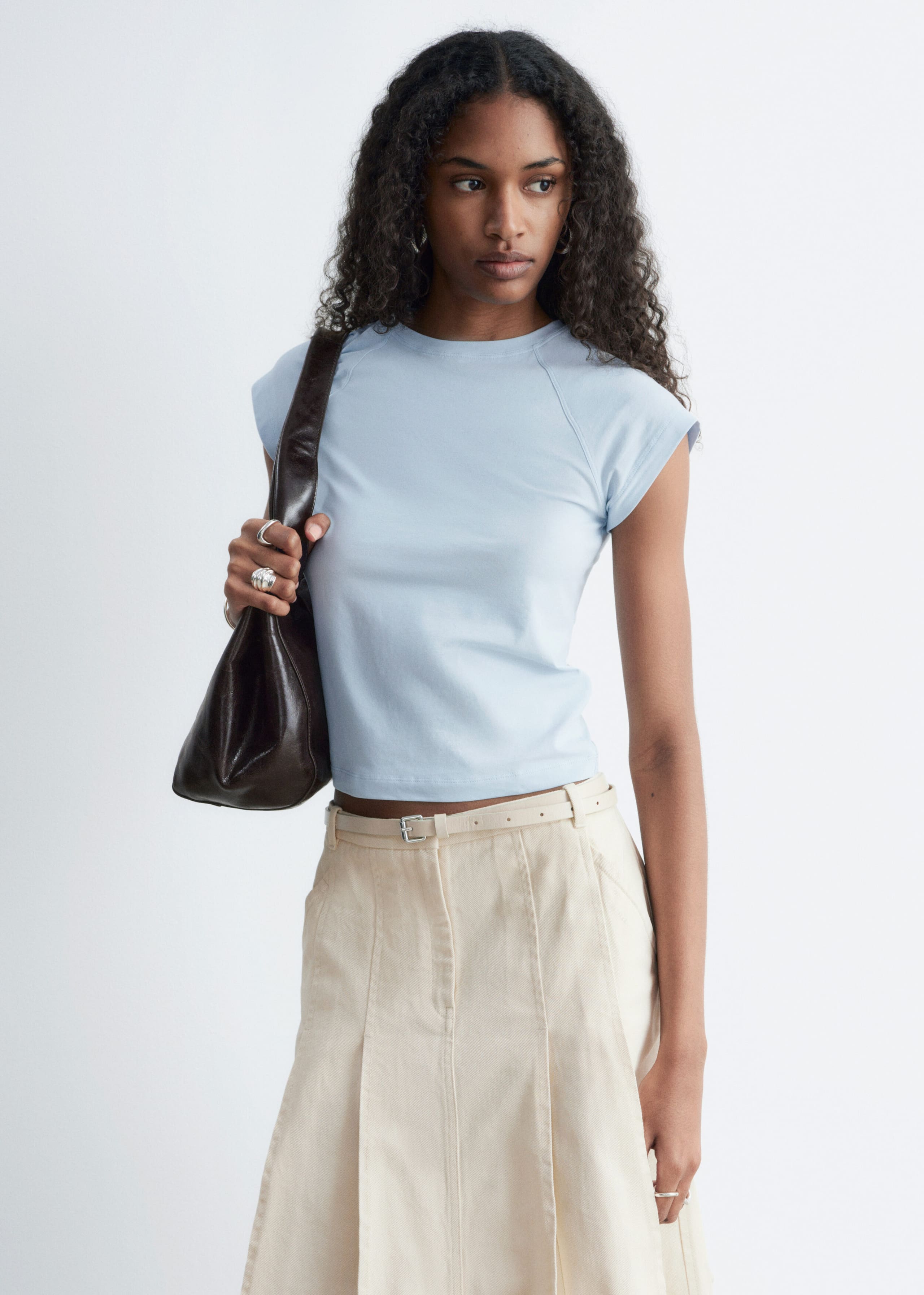 Image of Fitted Jersey T-shirt